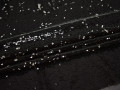 Сетка с черными белыми пайетками полиэстер ГБ477