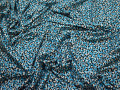 Трикотаж голубой черный абстракция вискоза хлопок АГ25