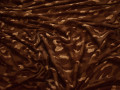 Трикотаж коричневый абстракция полиэстер АГ22