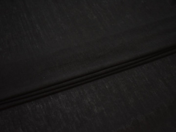 Трикотаж черный вискоза хлопок АЕ314