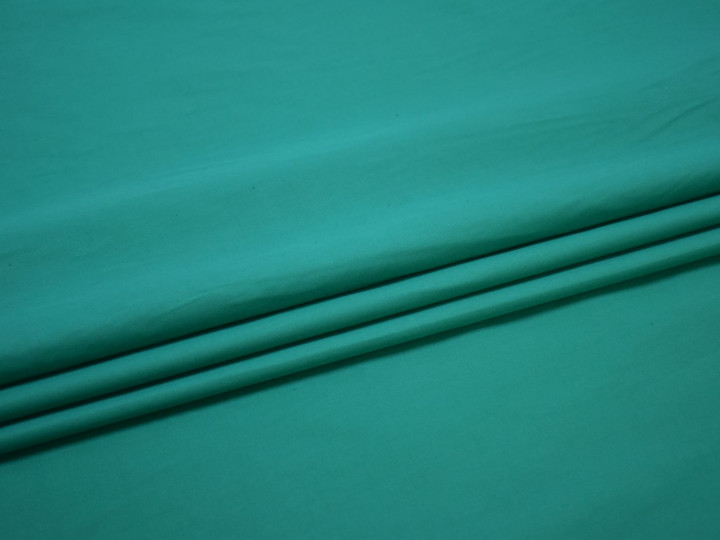 Рубашечная бирюзовая ткань вискоза полиэстер БВ2135