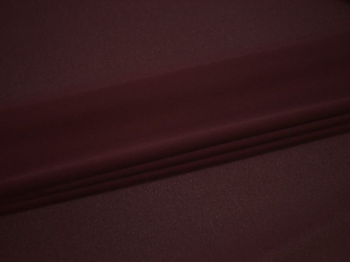 Плательная бордовая ткань полиэстер ГБ2189
