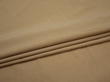 Рубашечная бежевая ткань вискоза эластан БВ255