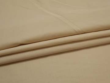 Рубашечная бежевая ткань хлопок полиэстер БВ1121