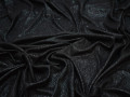 Трикотаж черный люрекс полиэстер АГ576