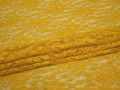 Гипюр желтый цветы листья полиэстер БВ481
