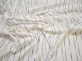 Рубашечная белая бордовая ткань полоска вискоза эластан БГ271