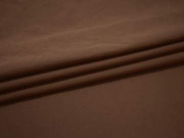 Рубашечная коричневая ткань вискоза хлопок ЕБ568