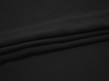 Плательная черная ткань вискоза хлопок ЕА545