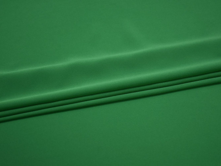 Плательный креп зеленый полиэстер эластан БЕ639