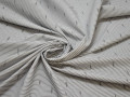 Рубашечная серая белая ткань полоска хлопок ЕВ224