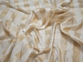 Плательная бежевая белая ткань люрекс полиэстер ЕБ51