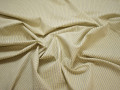 Рубашечная оливковая молочная ткань полоска хлопок ЕБ634