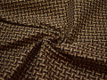 Обивочная рогожка коричневая черная полиэстер ЕВ57