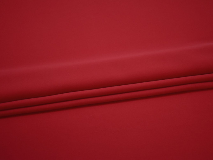 Плательная красная ткань полиэстер БГ41