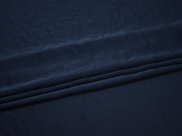 Плательная синяя ткань полиэстер БД757