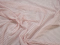 Трикотаж розовый полоска хлопок АБ561