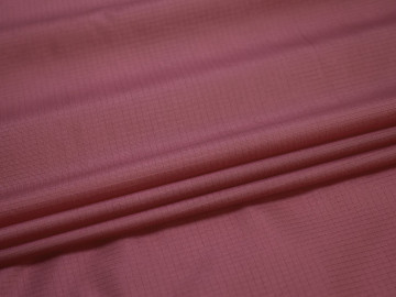 Курточная розовая фактурная ткань полиэстер БЕ366