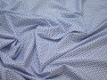 Рубашечная белая синяя ткань хлопок ЕВ557