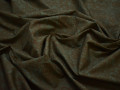 Рубашечная зеленая коричневая ткань цветы хлопок ЕВ536