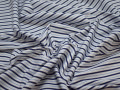 Рубашечная белая синяя ткань полоска хлопок ЕВ545