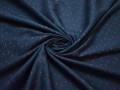 Рубашечная синяя сиреневая ткань принт хлопок ЕА2100