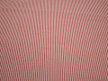 Рубашечная красная белая ткань полоска хлопок полиэстер ЕБ588
