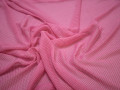 Шифон розовый белый горох полиэстер ББ463