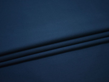 Костюмная синяя ткань хлопок ВД369