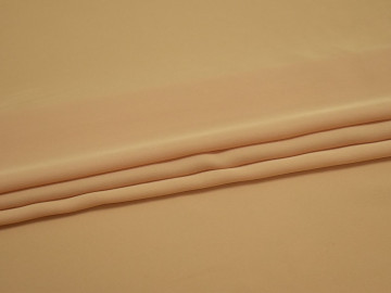 Плательная персиковая ткань полиэстер ДЁ46