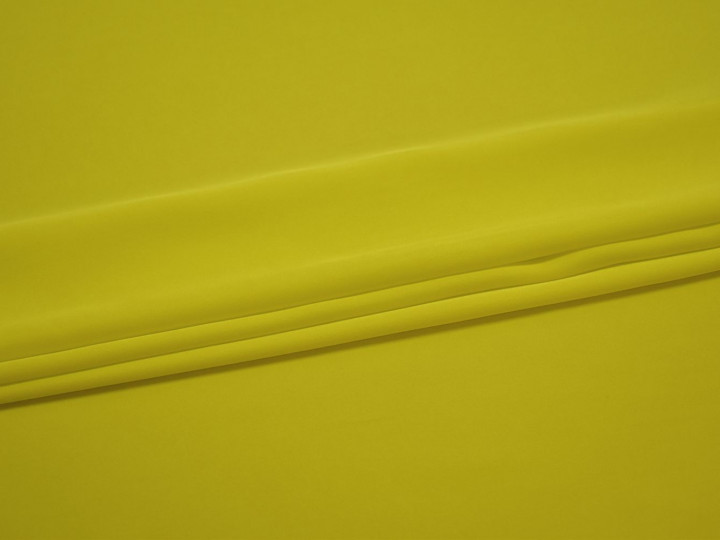 Плательная желтая ткань полиэстер ДЁ418