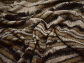 Пальтовая бежевая коричневая ткань полоска шерсть ГЖ26