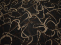 Пальтовая черная коричневая ткань шерсть полиэстер ГЖ126