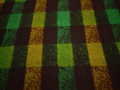 Пальтовая зеленая коричневая ткань полиэстер шерсть ГЖ116