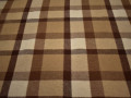 Пальтовая бежевая коричневая ткань полоска шерсть полиэстер ГЖ354