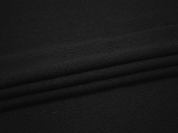 Пальтовая черная ткань шерсть полиэстер ГЁ325