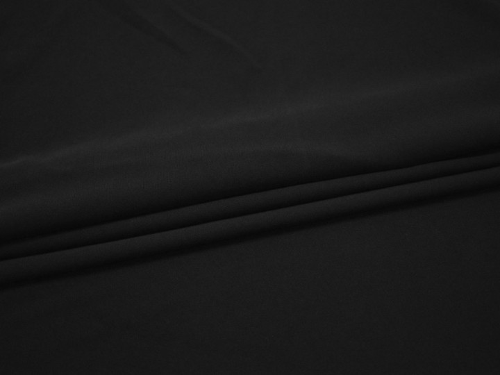 Костюмная черная ткань полиэстер эластан ВВ660