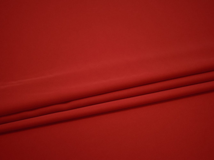 Костюмная красная ткань полиэстер ВЕ589
