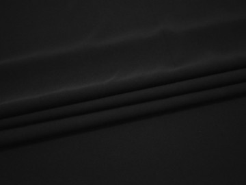 Костюмная черная ткань полиэстер эластан БД791