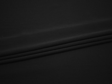 Костюмная черная ткань полиэстер ВВ469