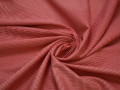 Костюмная красная белая ткань геометрия хлопок эластан ЕА549