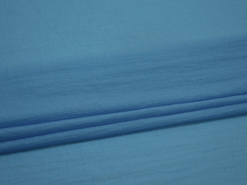 Плательная синяя ткань полиэстер БД729