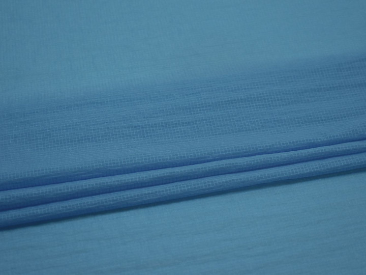 Плательная синяя ткань полиэстер БД729