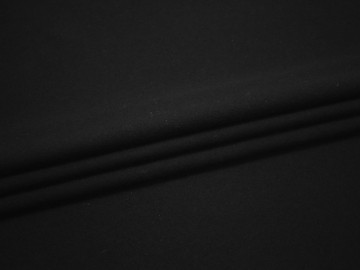 Пальтовая черная ткань шерсть полиэстер ГЕ553