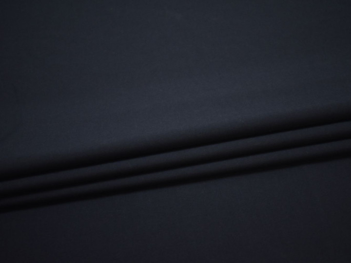 Костюмная синяя ткань шерсть полиэстер ГД179