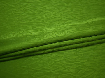 Плательная зеленая ткань полиэстер ДЁ485