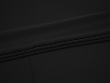 Плательная черная ткань полиэстер БД739