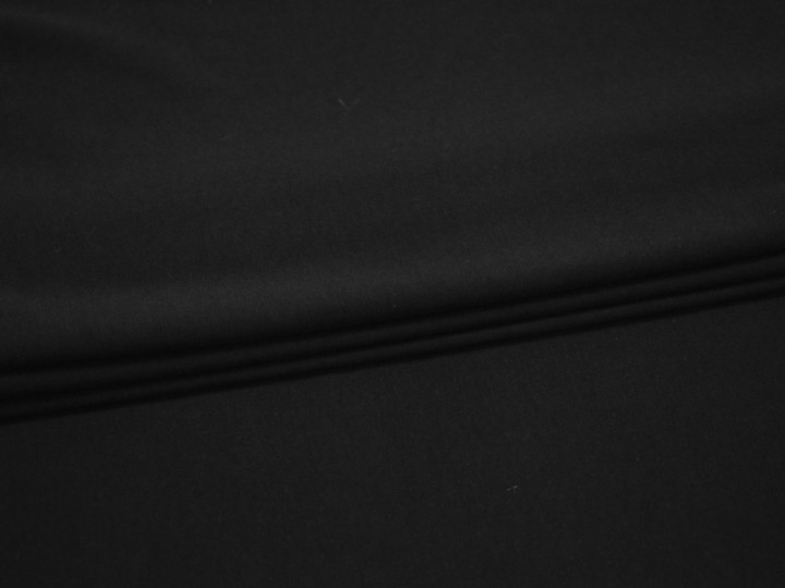 Трикотаж черного цвета хлопок АВ5100