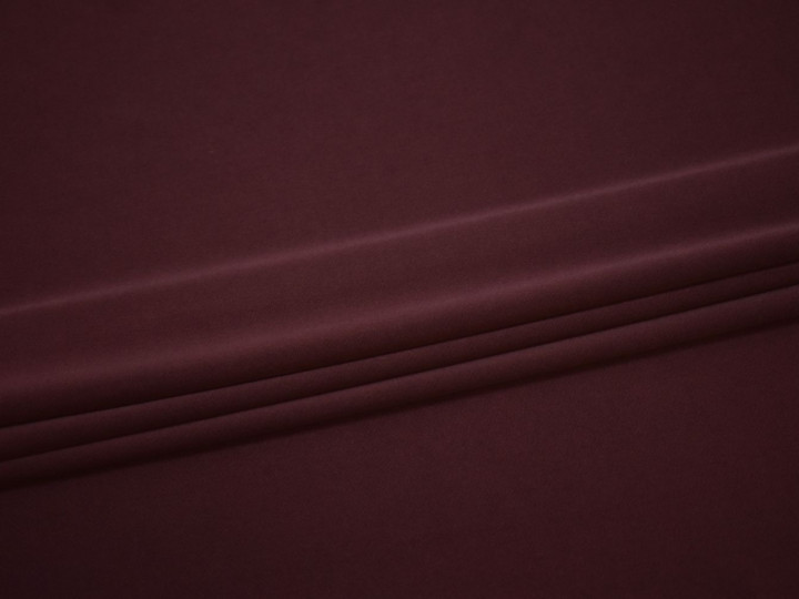 Костюмная бордовая ткань полиэстер эластан ВД172