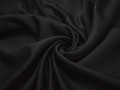 Костюмная черная ткань шелк полиэстер ГГ557